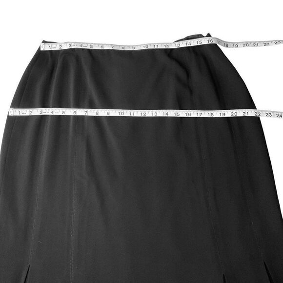 Carlisle Skirt Pleated Tulip Hem Black Back Zipper Clasp Closure Lined Women 14 - Picture 4 of 14